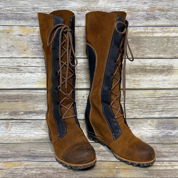 Sorel 9.5 Cate The Great Wedge Waterproof Boot - Picture 2 of 9